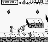 Wizards and Warriors X - Fortress of Fear sur Nintendo Game Boy